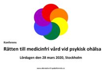 Konferens om rätten till medicinfri vård vid psykisk ohälsa
