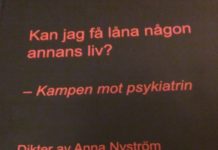Kan jag få låna någon annans liv? – Kampen mot psykiatrin av Anna Nyström