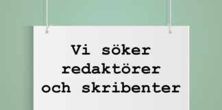 Skylt: vi säker redaktörer och skribenter