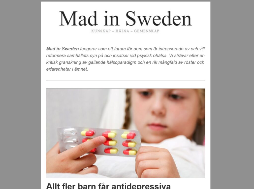Bild på Mad in Swedens första nyhetsbrev, november 2022.